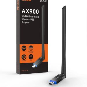 Tenda WiFi Adapter for Desktop PC, AX900 WiFi 6 USB WiFi Adapter