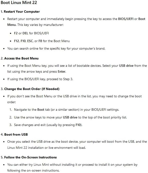 Linux Mint 22 (Latest Version) Cinnamon Bootable Live USB for PC/Laptop 64-bit - Image 5